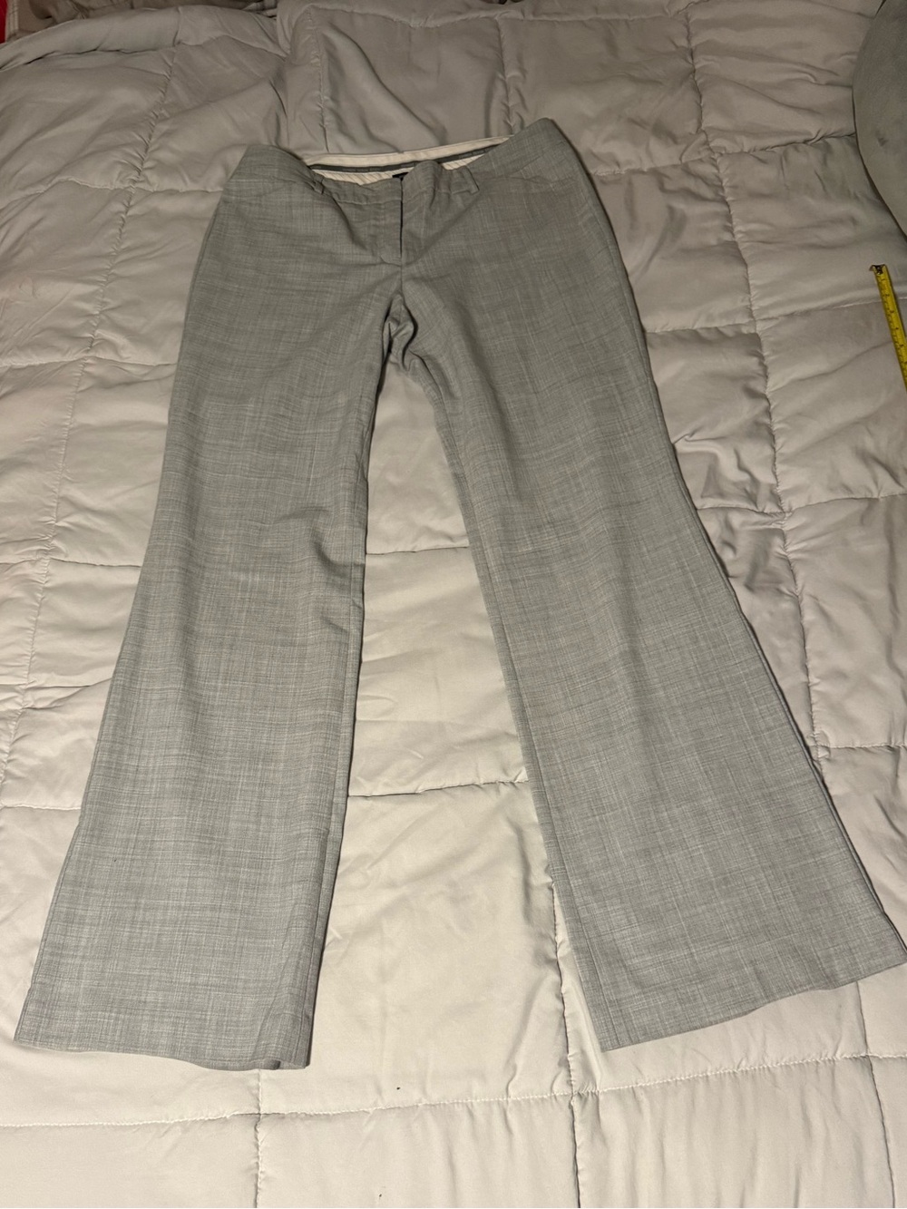 Express Light Gray Boot Cut Dress Pants